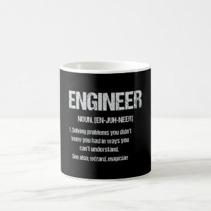 ENGINEER NOUN Funny Engineering Quotes Graduation Kaffemugg