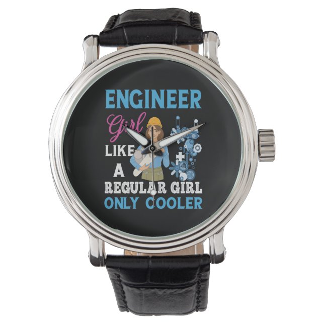 Engineer Proud Engineer Girl Armbandsur (Framsida)