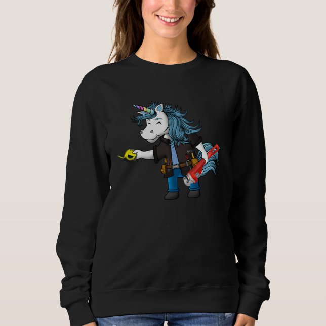 Engineer Unicorn  Engineering Costume T Shirt (Framsida)