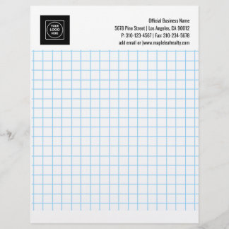 Engineering Graph Grid Logo Company letterhead Brevhuvud