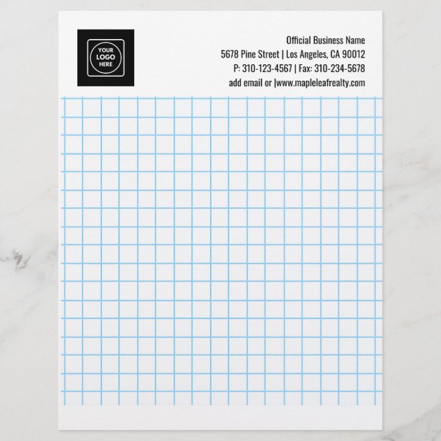 Engineering Graph Grid Logo Company letterhead Brevhuvud (Framsida)