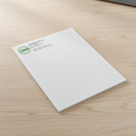 Engineering Graph Pad with Company Logo Anteckningsblock