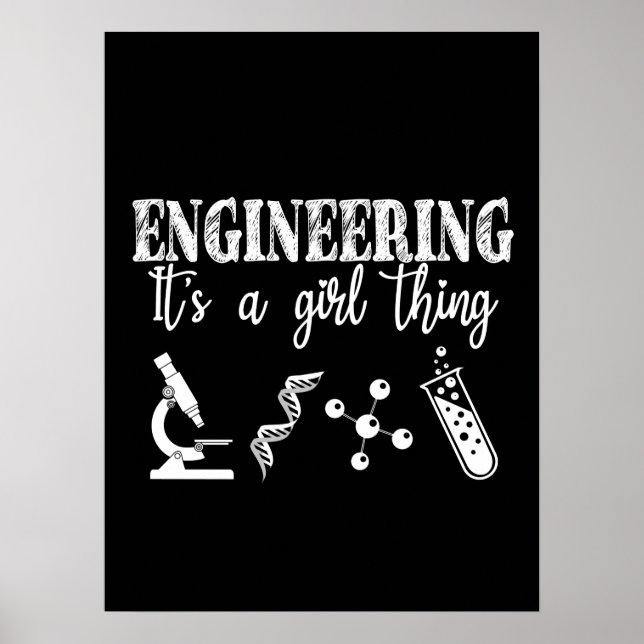 Engineering It's a Girl Thing Poster (Framsidan)