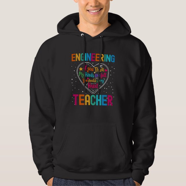 Engineering Teacher Appreciation Week Back to Scho Hoodie (Framsida)