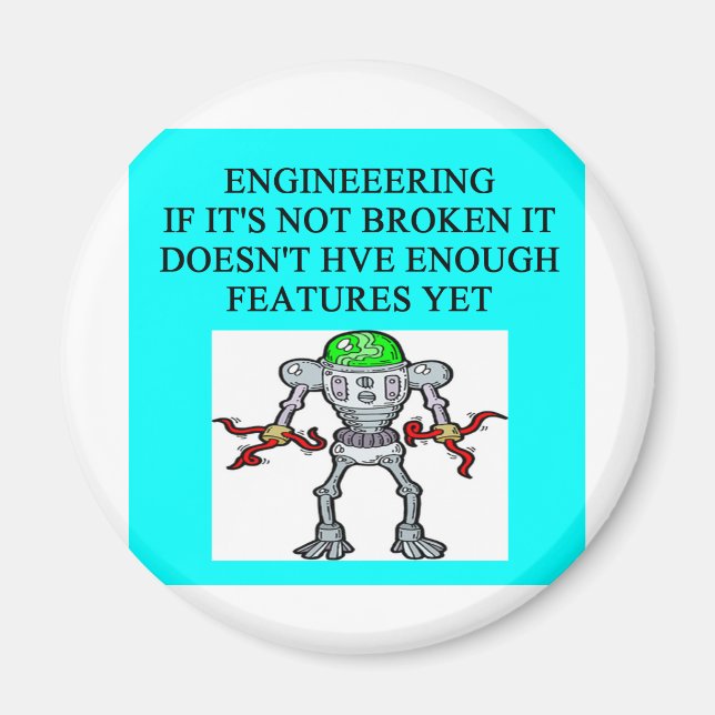 ENGINEERINGskämt Magnet (Framsidan)