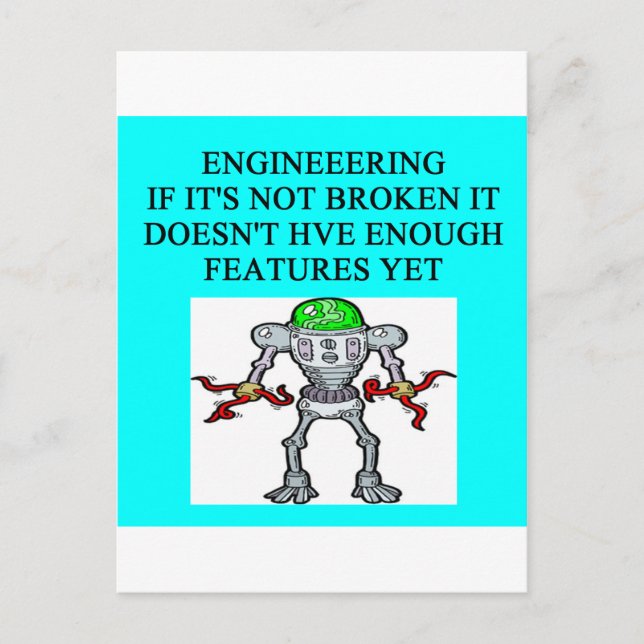 ENGINEERINGskämt Vykort (Framsida)