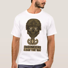 Engineers Clear The Way Skull Helmet Tee