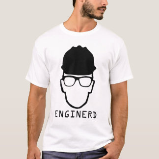 Enginerd som iscensätter nerdskjortan t-shirt