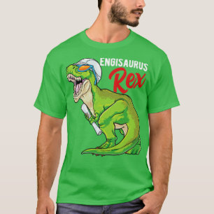 Engisaurus Rex Ingenjör Dinosaur T Rex Engineering Shirt