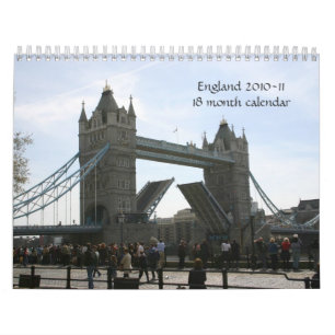 England 2010-11 - 18 månadkalender kalender