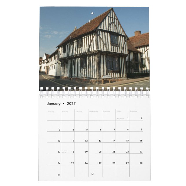 England 2015 kalender (Jan 2027)
