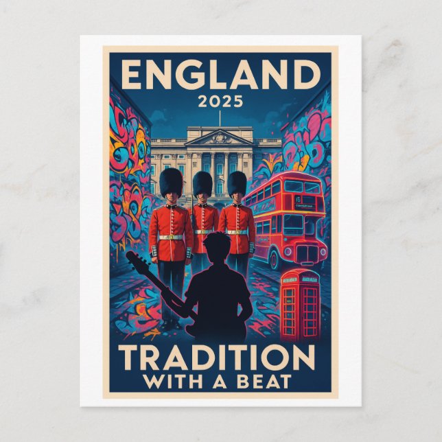 England 2025 – Tradition med en rytm Vykort (Framsida)
