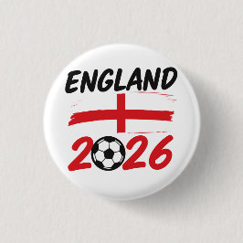 England 2026 Soccer Fan Design, Cross and Football Knapp