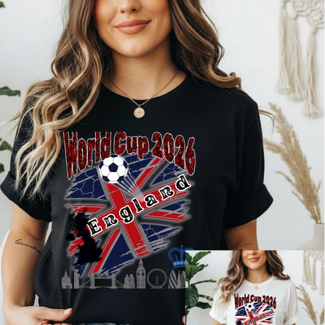England 2026 VM Souvenir  T Shirt (Skapare uppladdad)
