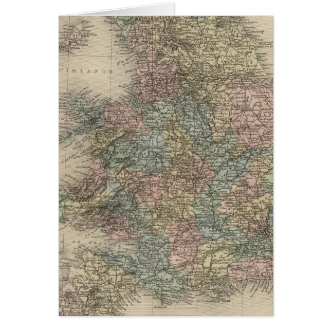 England 3 hälsningskort (Framsidan)