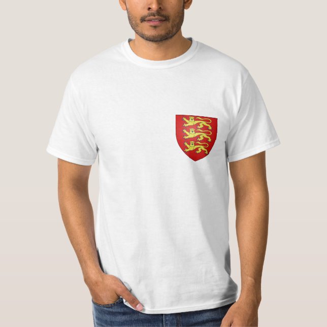 England 3 lejonvapensköld t-shirt (Framsida)