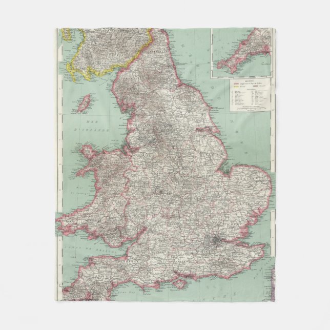 England 5 fleecefilt (Framsidan)