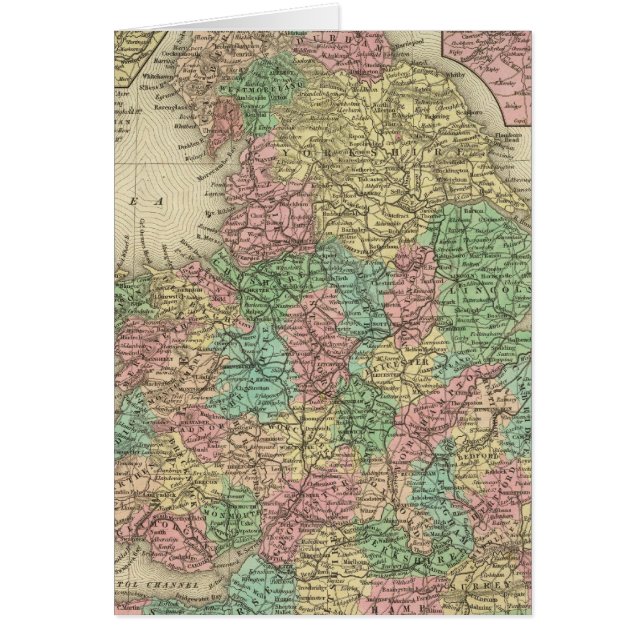 England 6 hälsningskort (Framsidan)