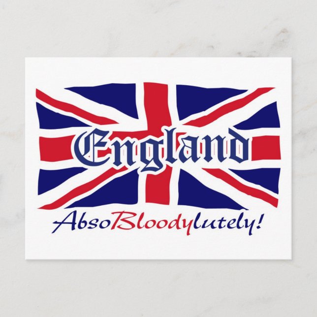 England Absobloodylutely 4 Vykort (Framsida)