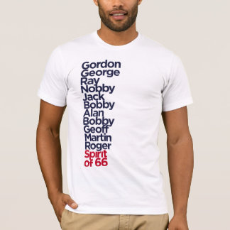 England ande av vit 66 t-shirt