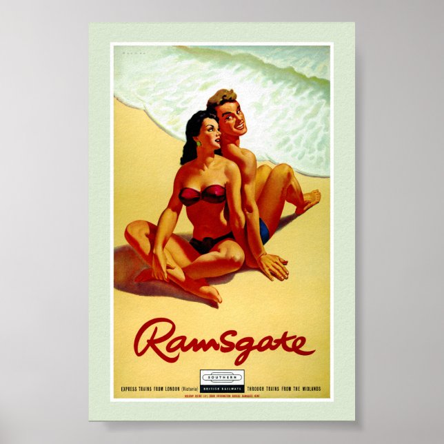 England Återställd Resaaffisch från Förr Poster (Framsidan)