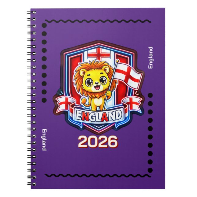 England Barn Anteckningsbok (Framsidan)