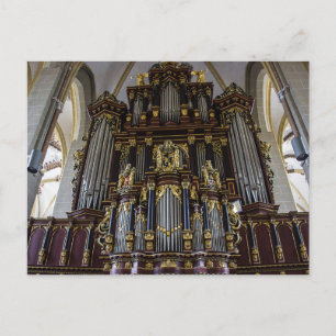 England Bath Abbey Pipe Organ Vykort