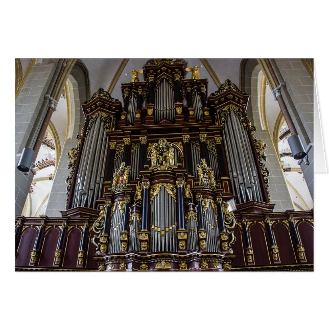 England Bath Abbey piporgel Hälsningskort (Framsidan Horizontal)