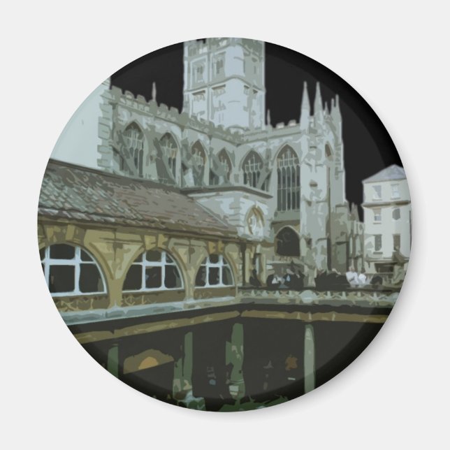 England Bath Cathedral Magnet (Framsidan)