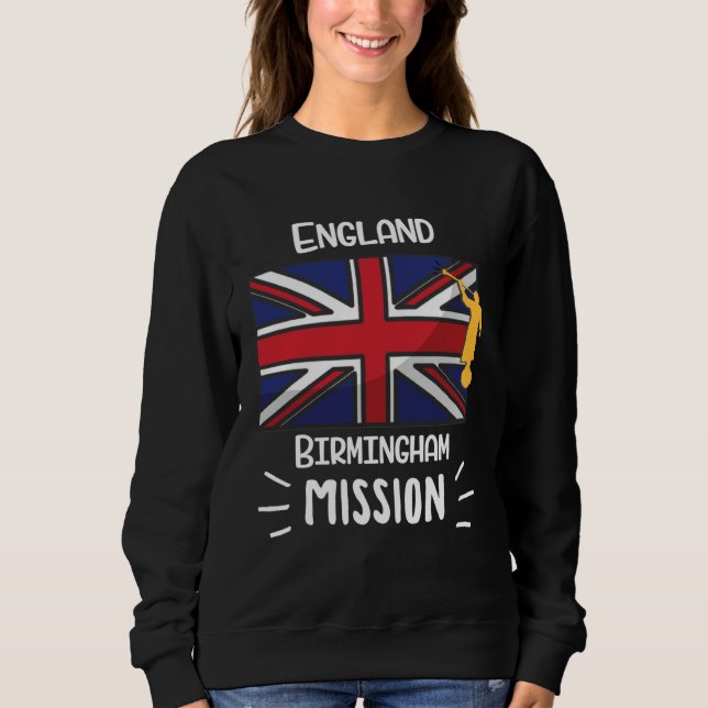 England Birmingham Mormon LDS Mission Missionary T Shirt (Framsida)