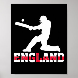 England Cricket Fan Jersey 2025 Brittisk Cricket Poster