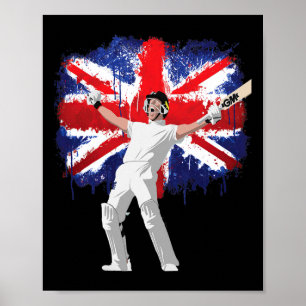 England Cricket Tröja Nationella Fans Engelska Cri Poster