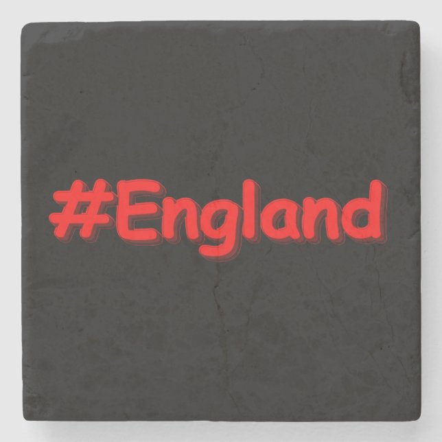 "#England" Cute Design. Köp nu Stenunderlägg (Framsidan)