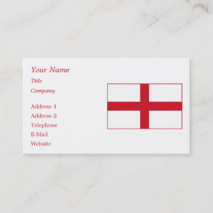 England - engelsk medborgareflagga visitkort