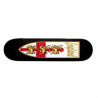 England, engelska, emblem för 3 lejon eller mini skateboard bräda 18,7 cm
