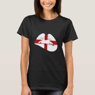 England engelska flagga läppar St George's Cross e T Shirt