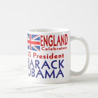 ENGLAND firar US-presidentObama souvenir Kaffemugg