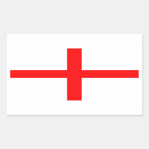 England flagga av St George Rektangulärt Klistermärke