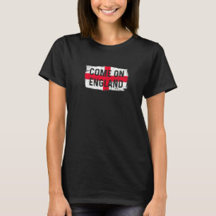 England Flagga Brittiska Storbritannien Engelska K T Shirt