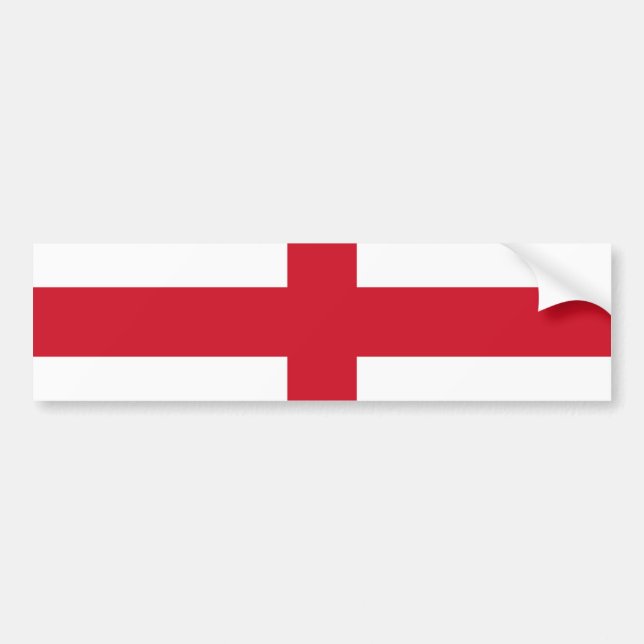 England Flagga Bumper Sticker arc3 Bildekal (Framsidan)