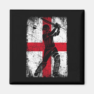 England Flagga Cricket Tröja Fan Spelare Tränare Magnet