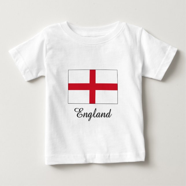 England Flagga Design T-shirt (Framsida)