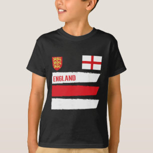 England Flagga engelska fotboll Fotboll Supporter T Shirt