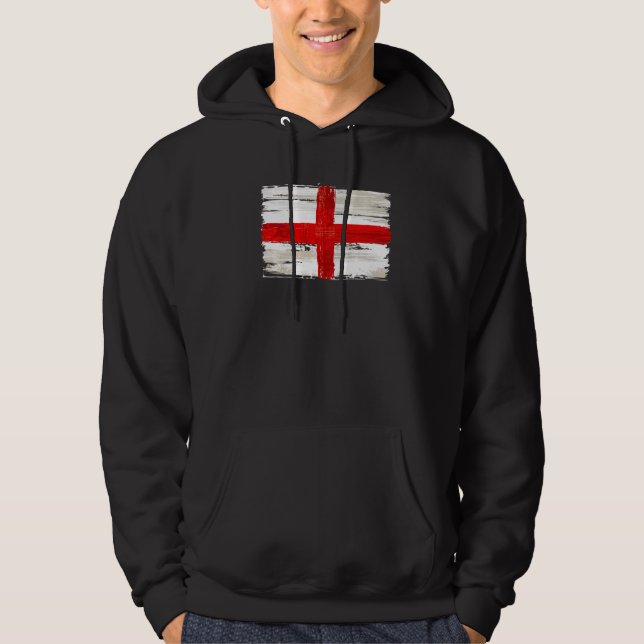 England Flagga England Hoodie (Framsida)