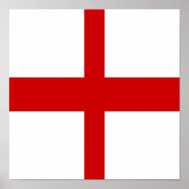 England Flagga English Land Pride Home Homeland Poster