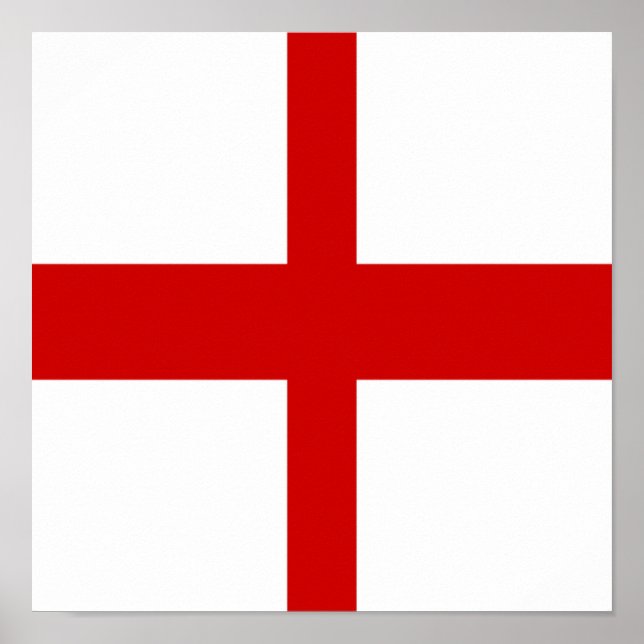England Flagga English Land Pride Home Homeland Poster (Framsidan)