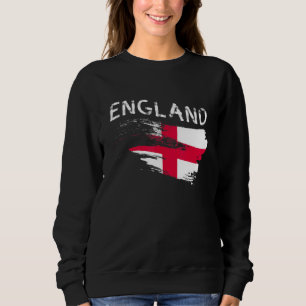 England Flagga Fläkt English Futbol Flagga of Brit T Shirt