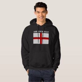 England Flagga Football Soccer Förenade kungariket Hoodie