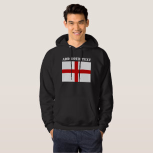 England Flagga Football Soccer Förenade kungariket Hoodie