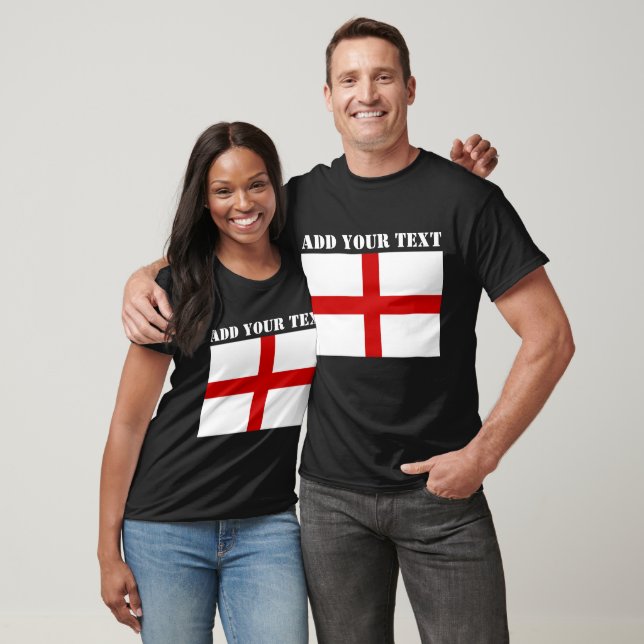 England Flagga Football Soccer Förenade kungariket T Shirt (Unisex)